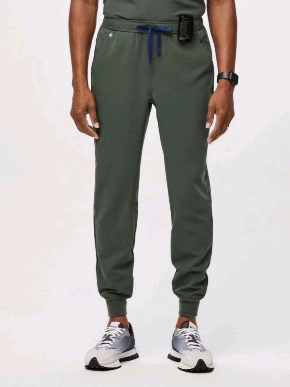 Figs Tansen Jogger Scrub Pants Men Small Moss Green Technical Collection Stretch